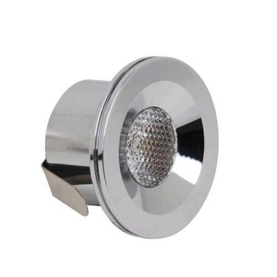 Spot Led Miranda Chrome, 3W, 260lm, lumina neutra 4200K, patrat, 220-240V, Aluminiu