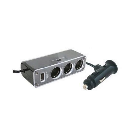 Distribuitor priză brichetă, Sal 023, 3 prize 12VDC + 1xUSB