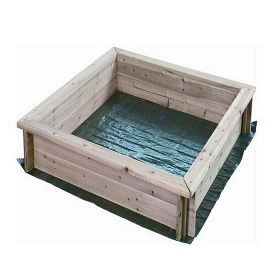Lada din lemn pentru nisip Strend Pro LEQ SANBOX, dimensiune 95x95x13 cm