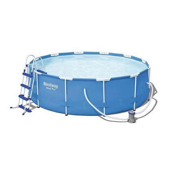 Piscina  Bestway® 56418, dimensiune 3.66x1.00 m, pompa, filtru, scara incluse 