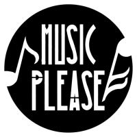 Decoratiune metalica de perete Krodesign Music Please, diametru 50 cm, negru, grosime 1.5 mm