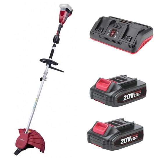 Motocoasa cu acumulator 3in1 Worcraft CGT-S40LiBHP, 2x20V Li-ion, lama gard viu, lama drujba