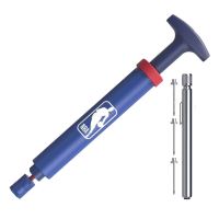 Kit pompa de umflat mingi de baschet, Wilson NBA DRV Pump Kit, actionare dublu sens, 3 ace si 1 manometru traditional