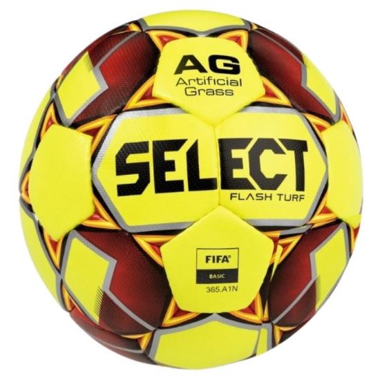 Minge fotbal Select Flash Turf, marimea 4, pentru gazon artificial, cusuta manual