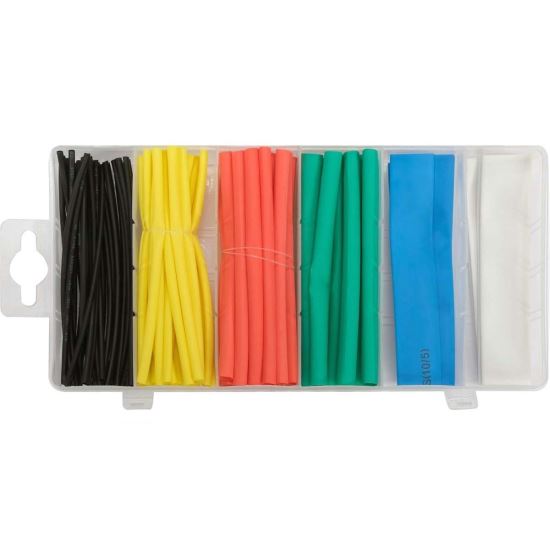 Set 100 de tuburi termocontractabile, Yato YT-068667, 6 marimi, lungime 100 mm