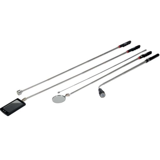 Kit 5 dispozitive de inspectie si recuperare Yato YT-06622, magnet, oglinda, led