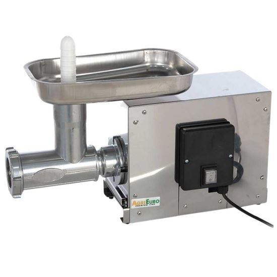 Masina de tocat carne, profesionala, Agrieuro AE-SM nr 12 Inox, 400W, 40 Kg/ora, motor cu inductie