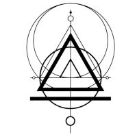 Decoratiune perete Mystic Geometry Krodesign KRO-1116, dimensiune 60cm, negru
