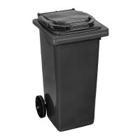 Europubela gunoi Strend Pro HDPE, 120 l, Negru