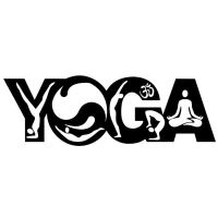 Decoratiune metalica de perete Krodesign Yoga KRO-1121, dimensiune 80 cm, negru, grosime 1.5 mm