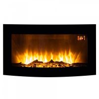 Semineu electric de perete FKK 17, 2 trepte de incalzire 1000/2000 W, Led, Telecomanda 