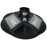 Lampa stradala solara Combat-150, Li-Ion, 150W, 1400 lm, senzor de miscare, IP65, 6400K, Telecomanda