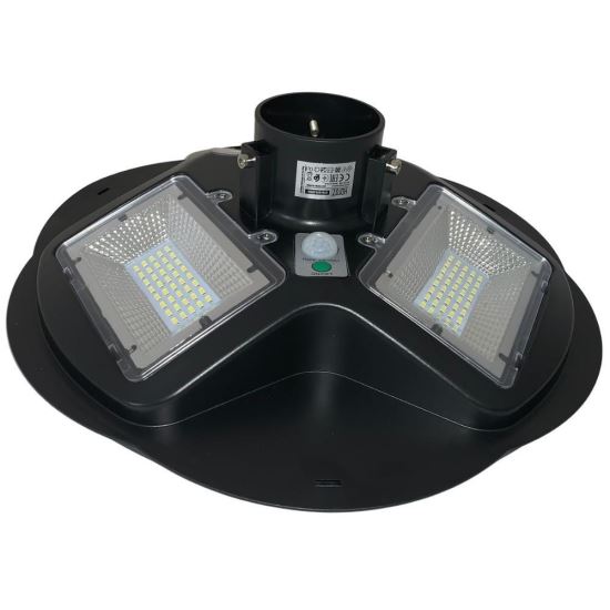 Lampa stradala solara Combat-150, Li-Ion, 150W, 1400 lm, senzor de miscare, IP65, 6400K, Telecomanda