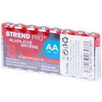 Set 8 baterii alcaline Strend Pro, LR6, AA, 1.5 V