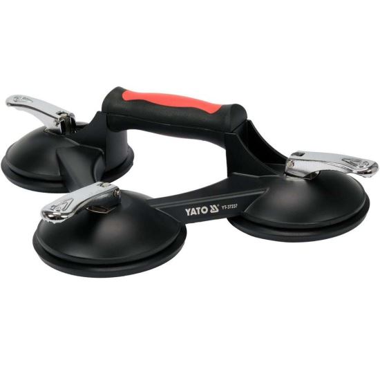Ventuza tripla, Yato YT-37237, diametru 125 mm, capacitate incarcare 190 kg