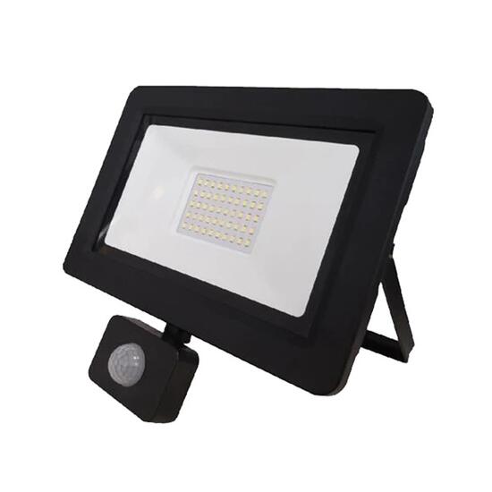 Proiector cu senzor de miscare Aslan 50S, putere 50W, 5750 lm, lumina rece 6400K, 175-250V, IP65