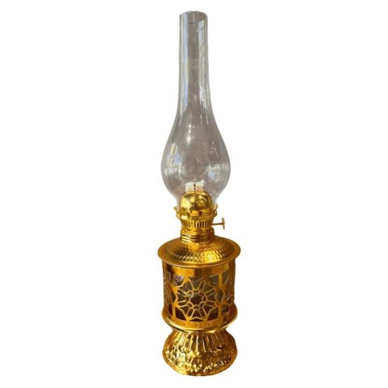 Lampa cu gaz lampant Vivatechnix Oriental TR-1007, sticla si metal