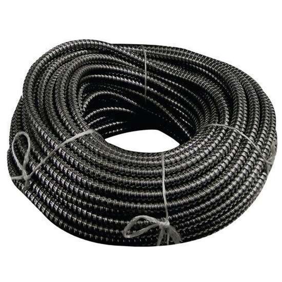 Tub flexibil tip copex metalic cu izolatie PVC, Horoz Black, diametru 21 mm, lungime 50m, galvanizat