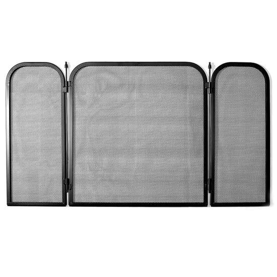Panou protectie semineu, soba Strend Pro Castelan, dimensiune 54x95 cm, negru