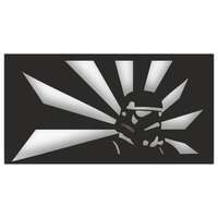 Decoratiune metalica de perete Krodesign KRO-1150 Storm Trooper, lungime 60 cm, negru, grosime 1.5 mm