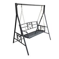 Leagan pentru gradina, Negru, 167x117x178cm, 2 locuri, maxim 200 Kg