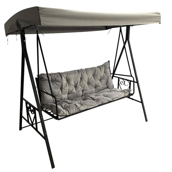 Leagan de gradina cu 3 locuri, dimensiune 121x188x205cm, maxim 250Kg