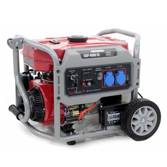 Generator pe benzina GeoTech GGP 4000 ES, 3.2 kW, 4 timpi, Monofazat, AVR, pornire la cheie