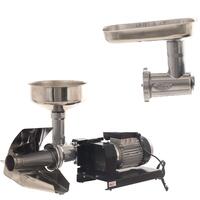 Storcator electric de rosii Palumbo Pavi 5 Inox, Profesional, 375W, cuva din inox, nr 5, 250 Kg/h, cu accesoriu de tocat carne