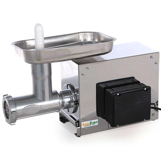 Masina electrica de tocat carne, Agrieuro SM 22 INOX, 600 W, 100 Kg/h, nr 22, motor cu inductie, IP54