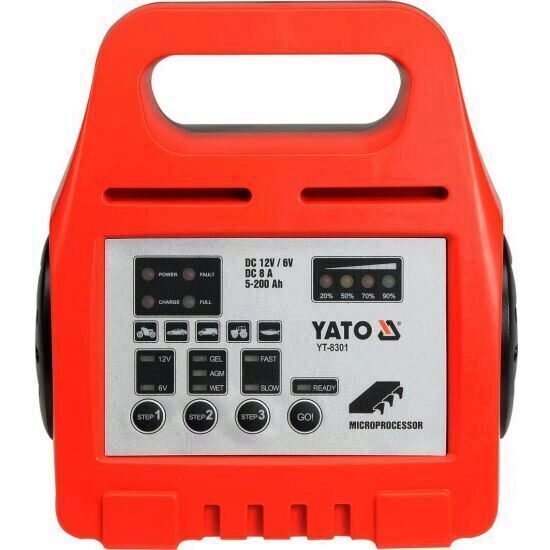 Redresor auto Yato YT-8301, 6/12V, 8A, 5-200Ah