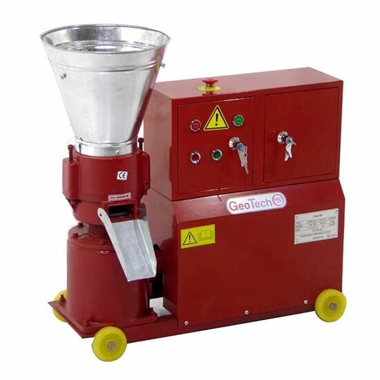 Masina de fabricat peleti GeoTech EWPM150T, motor trifazat cu inductie, 5.3 CP, capacitate 30-60 kg/h