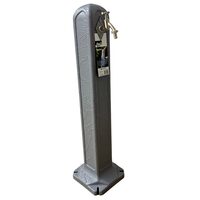 Cismea pentru gradina sau alei, Inaltime 90 cm, gri deschis, robinet inclus