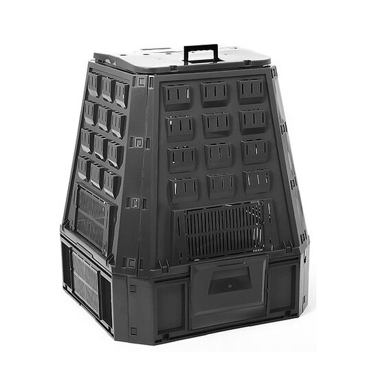 Compostor Strend Pro Maxi, capacitate 600 l, negru, dimensiune 910x1070x900 mm