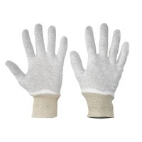 Manusi fine tricotate Strend Pro, cu manseta elastica din bumbac albit, marimea L