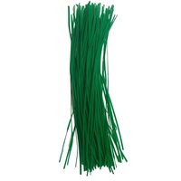 Set 100 sarma de legat pentru plante, Strend Pro Premium, PVC, dimensiune 0.4x3mm, lungime 15cm, verde