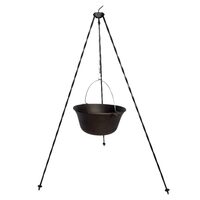 Set trepied cu ceaun din fonta, Strend Pro Castler, 16 litri, inaltime totala 120 cm
