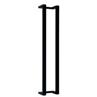 Suport prosoape Krodesign KRO-1202, dimensiune 100x20x14 cm, otel, negru