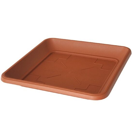 Farfurie patrata Strend Pro Premium, maro, 270x270x38 mm