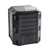 Compostor pentru gradina cu baza Strend Pro Premium, Capacitate 380 l, negru