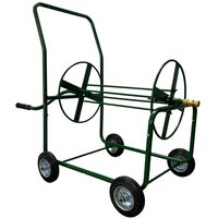 Carucior cu tambur pentru furtunuri, otel, dimensiune 105x91x60 cm, maxim 100 m