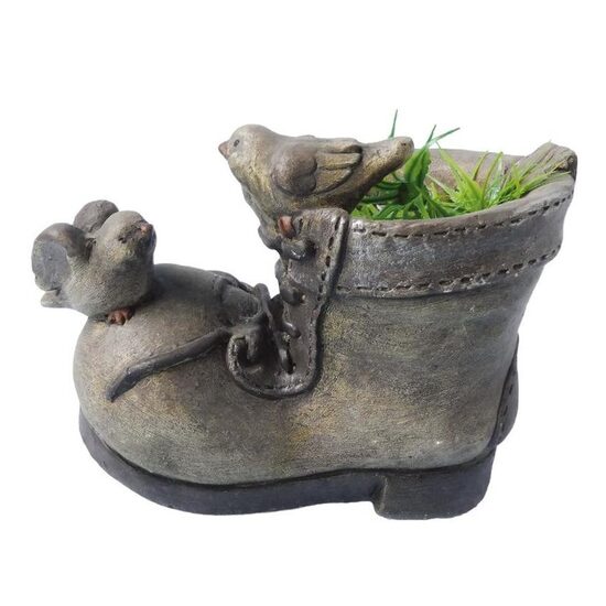 Ghiveci decorativ Strend Pro Boot, dimensiune 30x20x23 cm