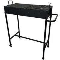 Gratar metalic pentru gradina, Krodesign Clasic, picioare detasabile, 80x40x12.5/94 cm