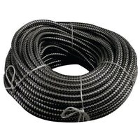 Tub flexibil, copex metalic Strend Pro, izolatie PVC, diametru 16 mm, Negru, 50m, galvanizat