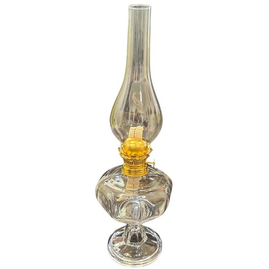Lampa cu gaz lampant Vivatechnix TR-1020, cu picior de sticla, 430 mm