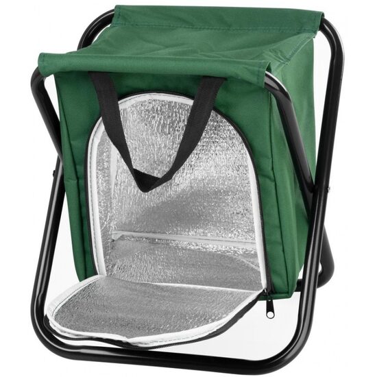 Scaun pliabil pentru pescuit Strend Pro 32x27x34 cm, max 150 kg, cu spatiu frigorific