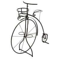 Suport pentru flori in forma de bicicleta Vintage, 3 rafturi, dimensiune 100x38x96 cm