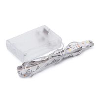 Banda 30xLED, cu baterii 2xAA, lungime 1m, Alb cald, IP20