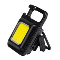 Lanterna breloc cu carabina Strend Pro, 3 moduri de iluminat, Led, USB, 160 lm, Magnet