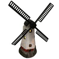 Lampa solara Moara de Vant, inaltime 51 cm, IP44, 2xLed