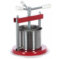 Presa manuala pentru struguri, citrice, fructe, Agrieuro, capacitate 1.3 l, Otel Inox, 23x23xH27 cm